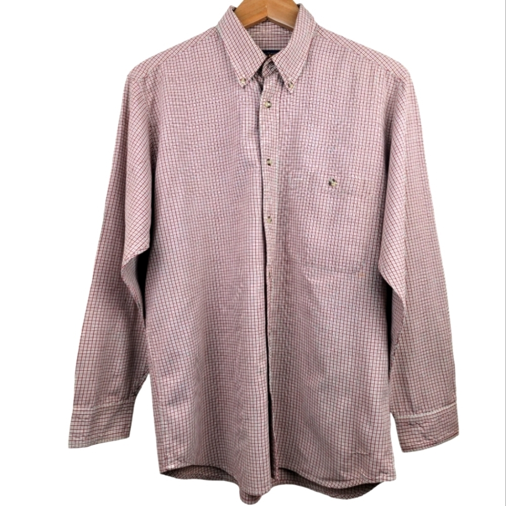 WOOLRICH Men's Plaid Long Sleeve Button‎ Down Shirt